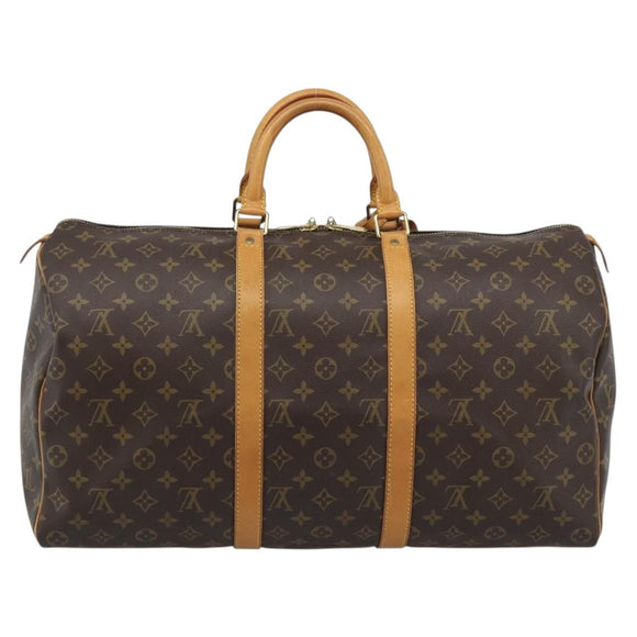 LOUIS VUITTON Monogram Keepall 50 Boston Bag M41426 LV Auth 191742A