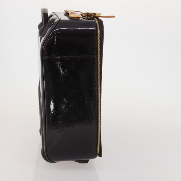 LOUIS VUITTON Monogram Vernis Pegas 45 Suitcase Amarante M91277 LV Auth 191745A