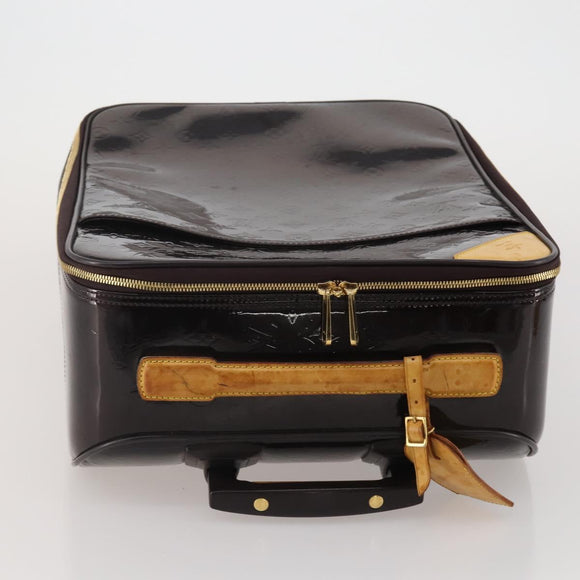 LOUIS VUITTON Monogram Vernis Pegas 45 Suitcase Amarante M91277 LV Auth 191745A