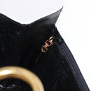 Salvatore Ferragamo Gancini Chain Shoulder Bag Leather White Gold Auth 191748-21