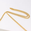 Salvatore Ferragamo Gancini Chain Shoulder Bag Leather White Gold Auth 191748-14