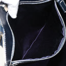 FENDI Zucchino Canvas Hand Bag Navy Silver Auth 191751V-21
