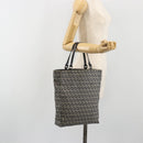 FENDI Zucchino Canvas Hand Bag Navy Silver Auth 191751V-22