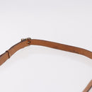 CELINE Macadam Circle Shoulder Bag PVC Brown Gold Tone Auth 191752-8