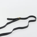 Salvatore Ferragamo Gancini Shoulder Bag Leather Black Gold Tone Auth 191754V-8