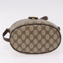GUCCI GG Supreme Shoulder Bag PVC Leather Beige Gold Tone 904.02.081 Auth 191757-11