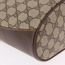 GUCCI GG Supreme Shoulder Bag PVC Leather Beige Gold Tone 904.02.081 Auth 191757-12