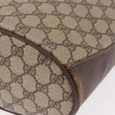 GUCCI GG Supreme Shoulder Bag PVC Leather Beige Gold Tone 904.02.081 Auth 191757-13