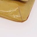 LOUIS VUITTON Monogram Vernis Thompson Street Bag Beige M91301 LV Auth 191759-14