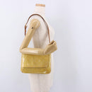 LOUIS VUITTON Monogram Vernis Thompson Street Bag Beige M91301 LV Auth 191759-21