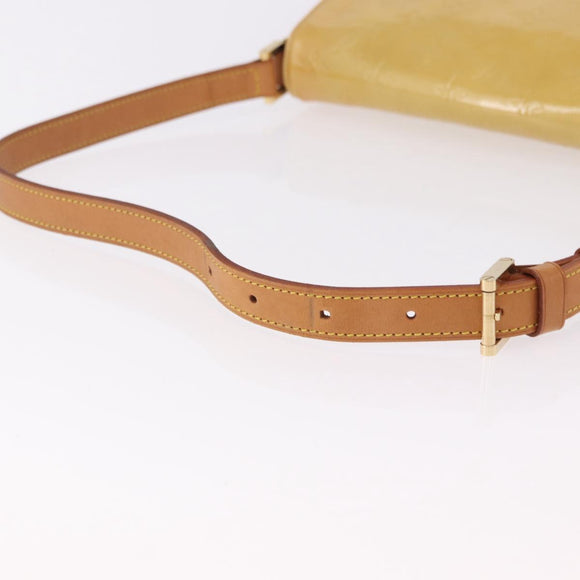 LOUIS VUITTON Monogram Vernis Thompson Street Bag Beige M91301 LV Auth 191759
