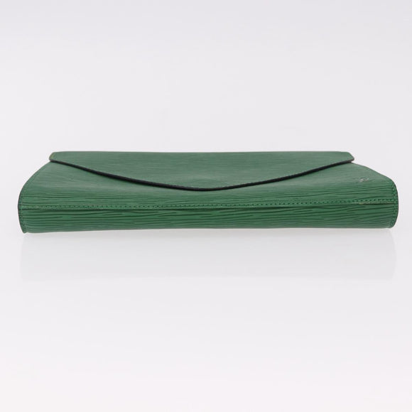 LOUIS VUITTON Epi Art Deco Clutch Bag Green M52634 LV Auth 191760A