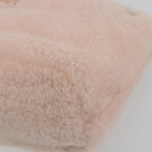 Miu Miu Hand Bag Fur 2way Pink Gold Tone Auth 191761SM