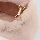Miu Miu Hand Bag Fur 2way Pink Gold Tone Auth 191761SM-17
