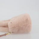Miu Miu Hand Bag Fur 2way Pink Gold Tone Auth 191761SM-5