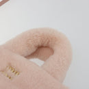 Miu Miu Hand Bag Fur 2way Pink Gold Tone Auth 191761SM-8