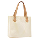 LOUIS VUITTON Monogram Vernis Houston Hand Bag Perle M91342 LV Auth 191765V-1