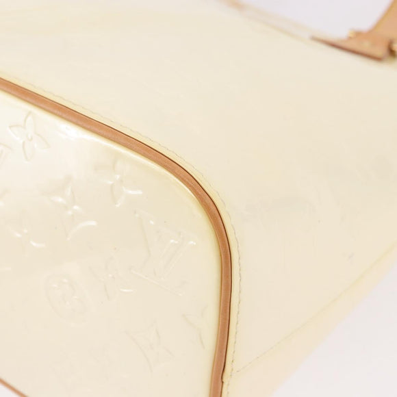 LOUIS VUITTON Monogram Vernis Houston Hand Bag Perle M91342 LV Auth 191765V