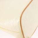 LOUIS VUITTON Monogram Vernis Houston Hand Bag Perle M91342 LV Auth 191765V-15