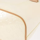 LOUIS VUITTON Monogram Vernis Houston Hand Bag Perle M91342 LV Auth 191765V-16