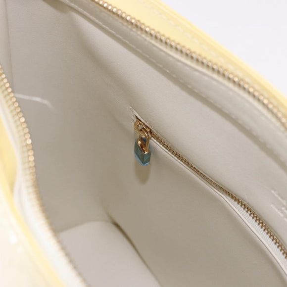 LOUIS VUITTON Monogram Vernis Houston Hand Bag Perle M91342 LV Auth 191765V