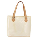 LOUIS VUITTON Monogram Vernis Houston Hand Bag Perle M91342 LV Auth 191765V-13