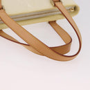 LOUIS VUITTON Monogram Vernis Houston Hand Bag Perle M91342 LV Auth 191765V-7