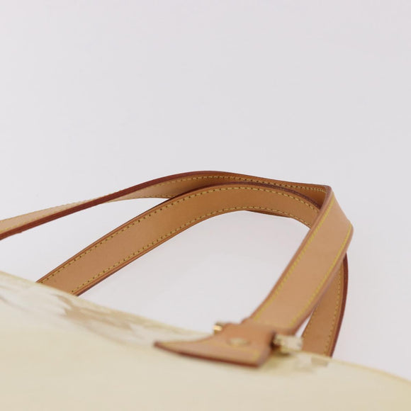 LOUIS VUITTON Monogram Vernis Houston Hand Bag Perle M91342 LV Auth 191765V