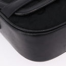 CELINE C Saluki Horse Carriage Shoulder Bag Black Gold Tone Auth 191767A-10