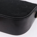 CELINE C Saluki Horse Carriage Shoulder Bag Black Gold Tone Auth 191767A-16