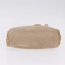 Stella MacCartney Falabella Chain Shoulder Bag Polyester Beige Gold Auth 191768V-11