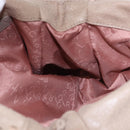 Stella MacCartney Falabella Chain Shoulder Bag Polyester Beige Gold Auth 191768V-19