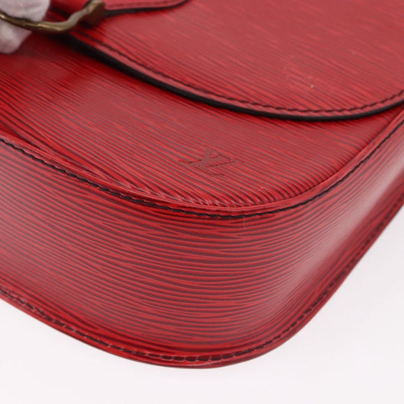 LOUIS VUITTON Epi Saint Cloud GM Shoulder Bag Red M52197 LV Auth 191772