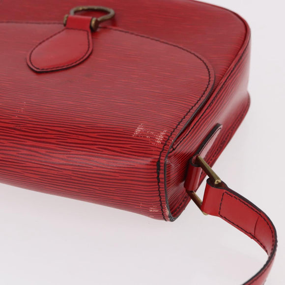 LOUIS VUITTON Epi Saint Cloud GM Shoulder Bag Red M52197 LV Auth 191772