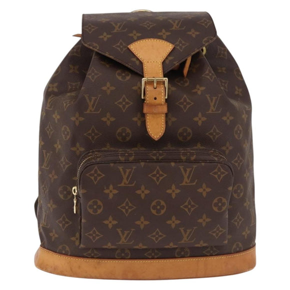 LOUIS VUITTON Monogram Montsouris GM Backpack M51135 LV Auth 191774A