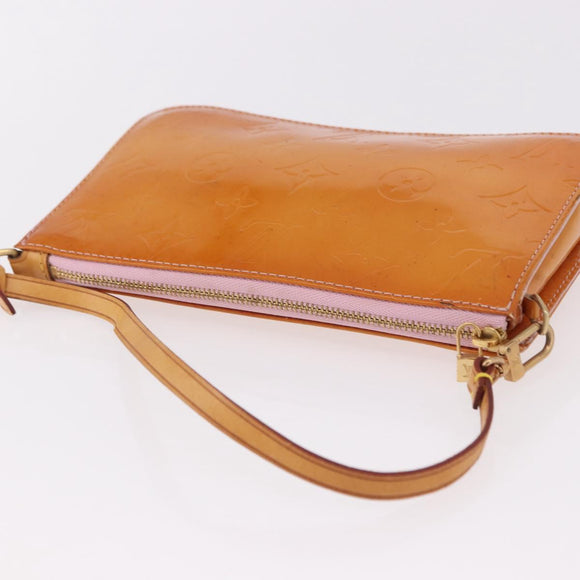 LOUIS VUITTON Monogram Vernis Lexington Accessory Pouch Rose LV Auth 191776