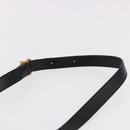Salvatore Ferragamo Vala Hand Bag Leather 2way Black Gold Tone Auth 191779A-10