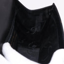 Salvatore Ferragamo Vala Hand Bag Leather 2way Black Gold Tone Auth 191779A-20