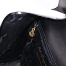 Salvatore Ferragamo Vala Hand Bag Leather 2way Black Gold Tone Auth 191779A-22