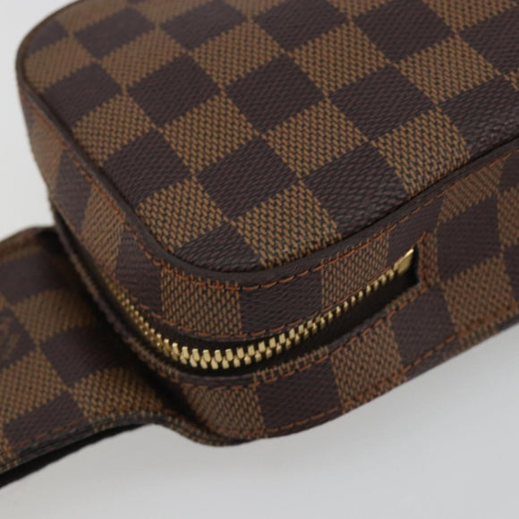 LOUIS VUITTON Damier Ebene Geronimos Shoulder Bag N51994 LV Auth 191780V