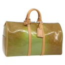 LOUIS VUITTON Monogram Vernis Mercer Boston Bag Baby Blue M91001 LV Auth 191782-1