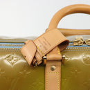 LOUIS VUITTON Monogram Vernis Mercer Boston Bag Baby Blue M91001 LV Auth 191782-19