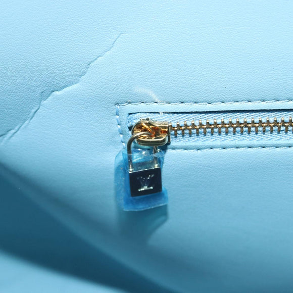 LOUIS VUITTON Monogram Vernis Mercer Boston Bag Baby Blue M91001 LV Auth 191782