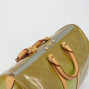 LOUIS VUITTON Monogram Vernis Mercer Boston Bag Baby Blue M91001 LV Auth 191782-6