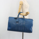 LOUIS VUITTON Epi Keepall 55 Boston Bag Blue M42955 LV Auth 191783A-20