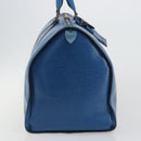 LOUIS VUITTON Epi Keepall 55 Boston Bag Blue M42955 LV Auth 191783A-4