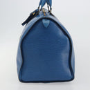 LOUIS VUITTON Epi Keepall 55 Boston Bag Blue M42955 LV Auth 191783A-5
