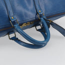 LOUIS VUITTON Epi Keepall 55 Boston Bag Blue M42955 LV Auth 191783A-7