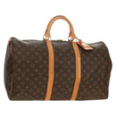 LOUIS VUITTON Monogram Keepall 50 Boston Bag M41426 LV Auth 191786V-1