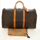 LOUIS VUITTON Monogram Keepall 50 Boston Bag M41426 LV Auth 191786V-12